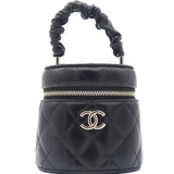 Black 22S Top Handle Mini Vanity Bag
