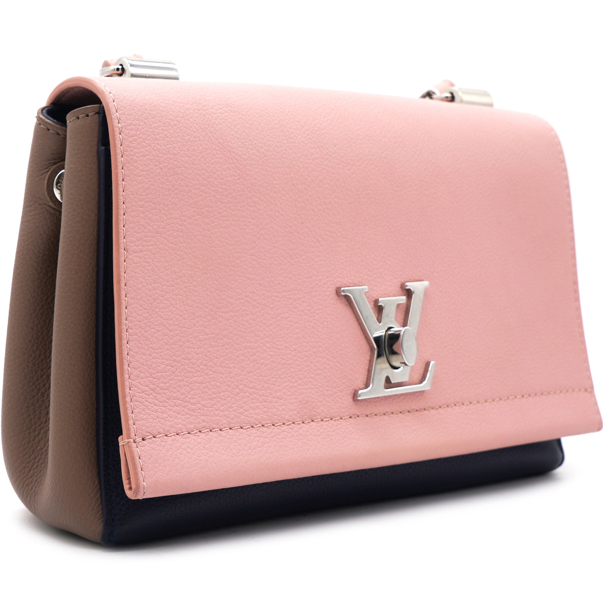 Louis Vuitton Lockme II Pink/Navy/Brown Bag – STYLISHTOP