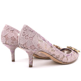 Lavender Lace Bellucci Crystal Embellished Pointed Toe Pumps 36