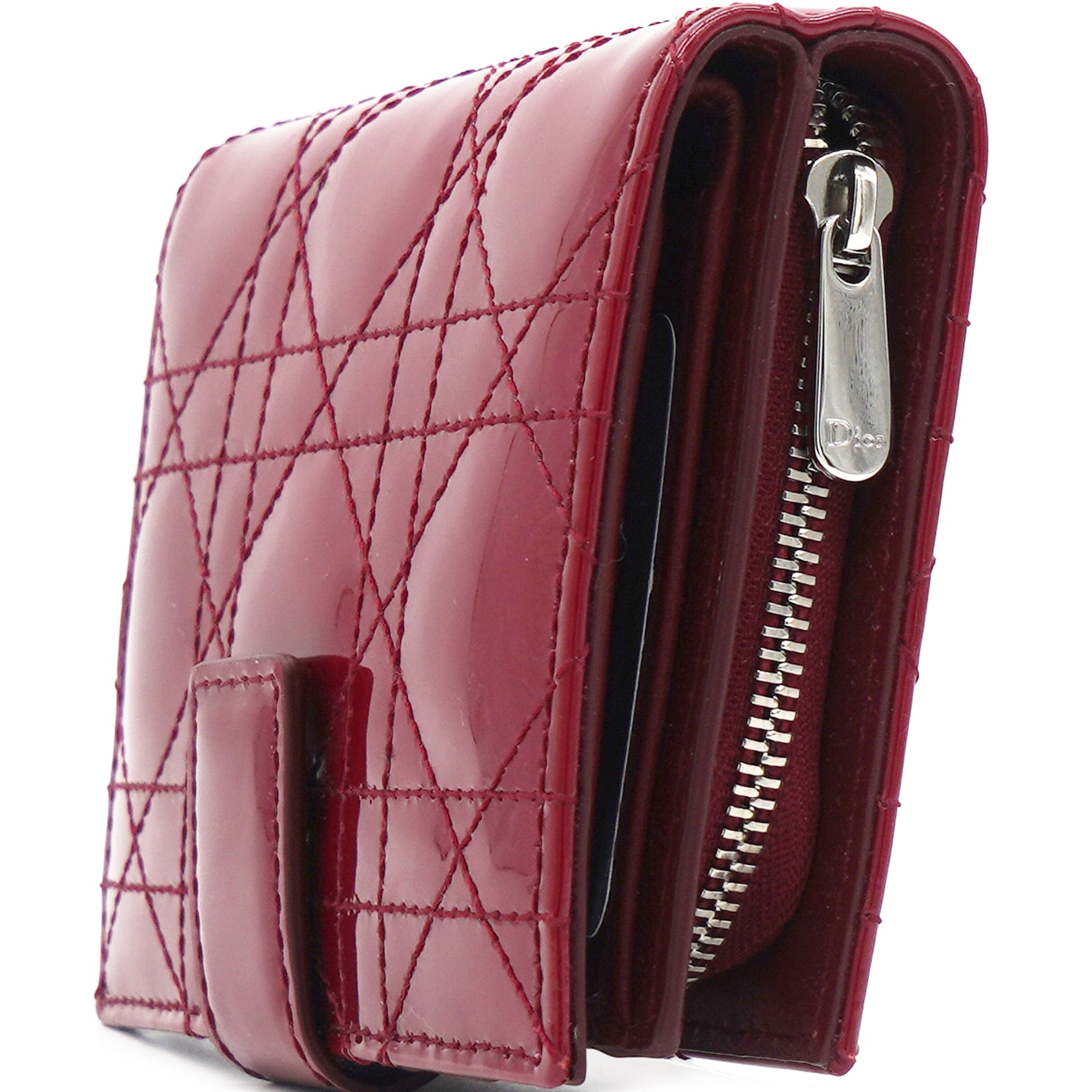 Christian Dior Red Patent Compact Wallet – STYLISHTOP