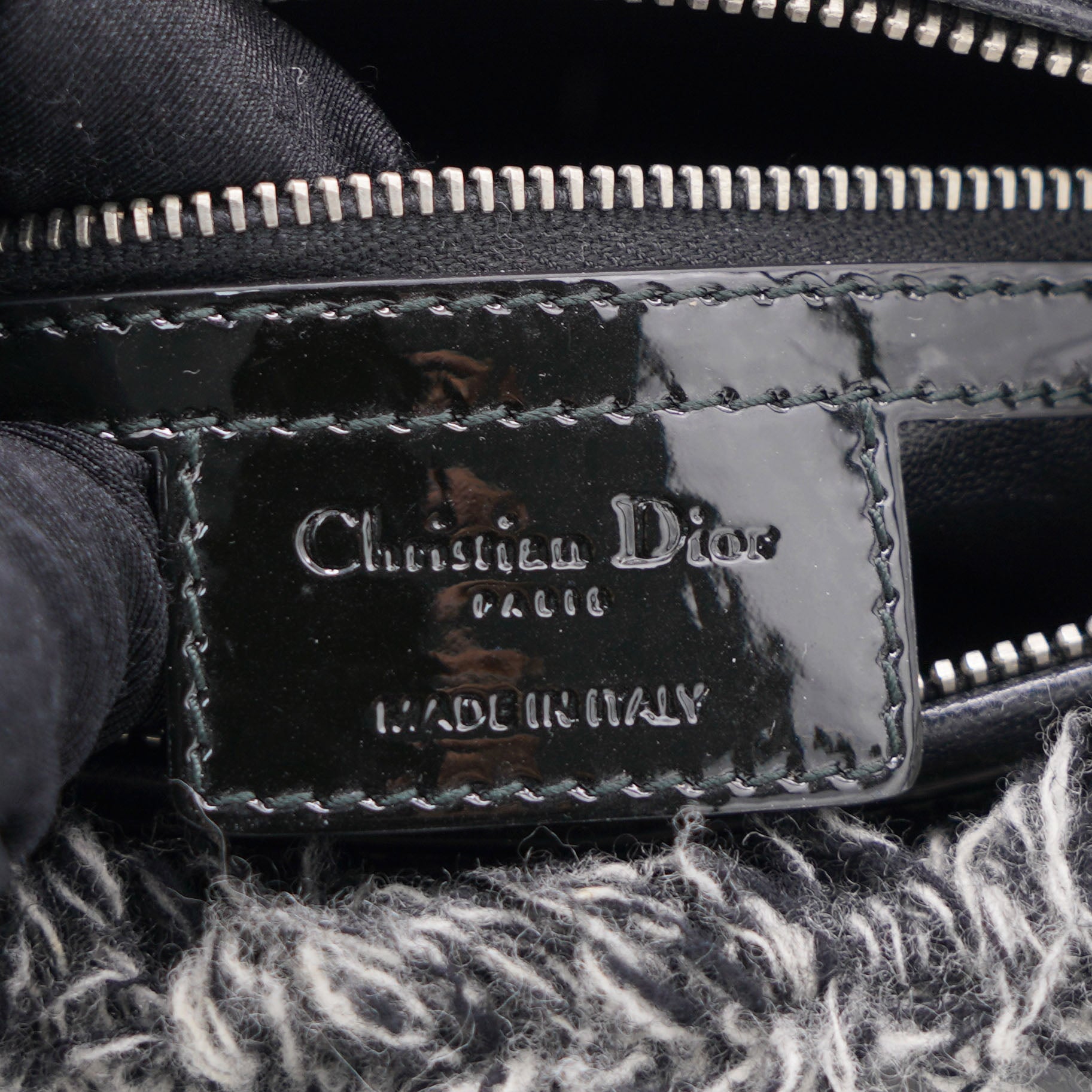 Grey Cannage Denim Medium Lady Dior Tote
