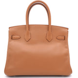 Gold Swift Leather Limited Edition Tressage Palladium Hardware Birkin 30 Bag
