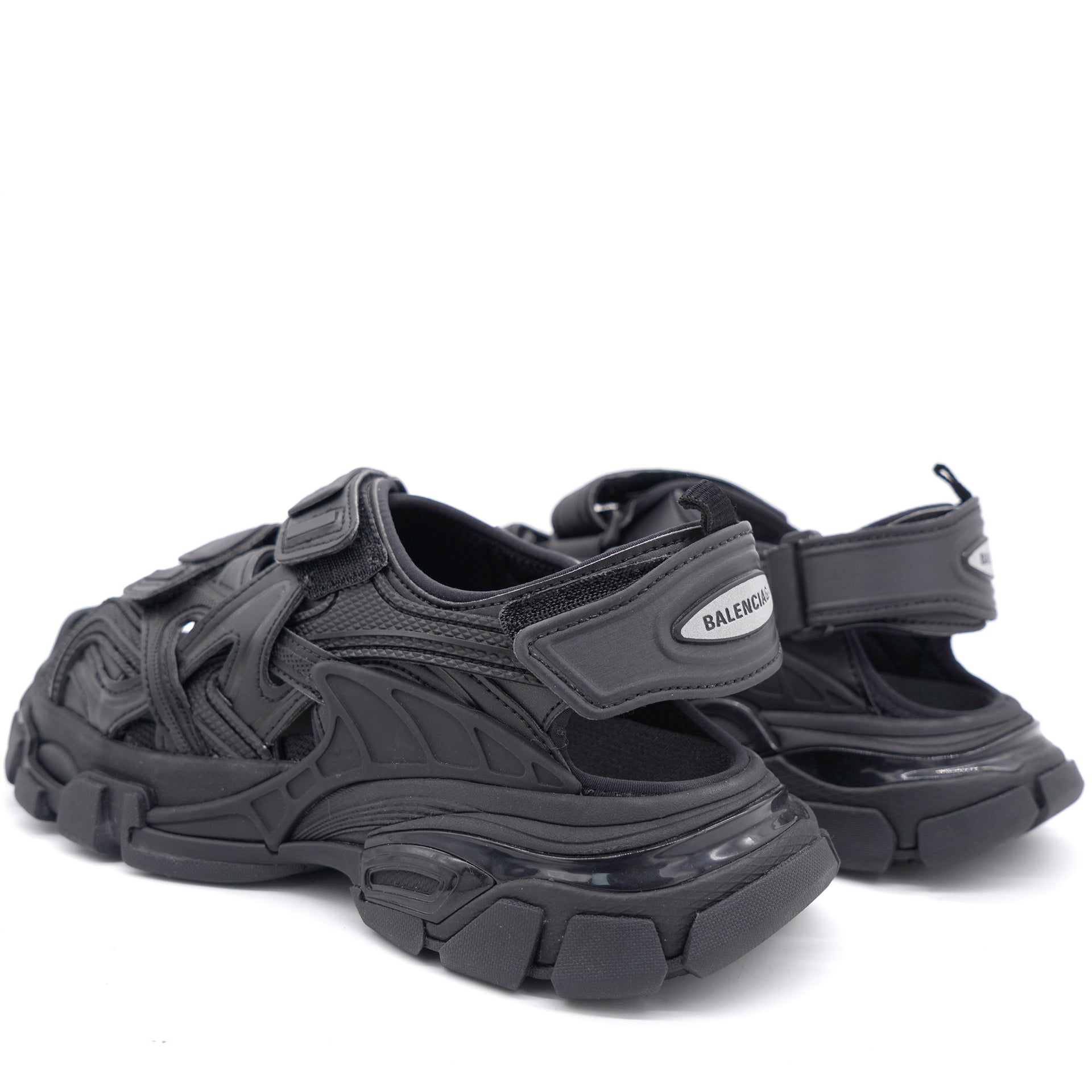 Neoprene Track Black Sandal 36