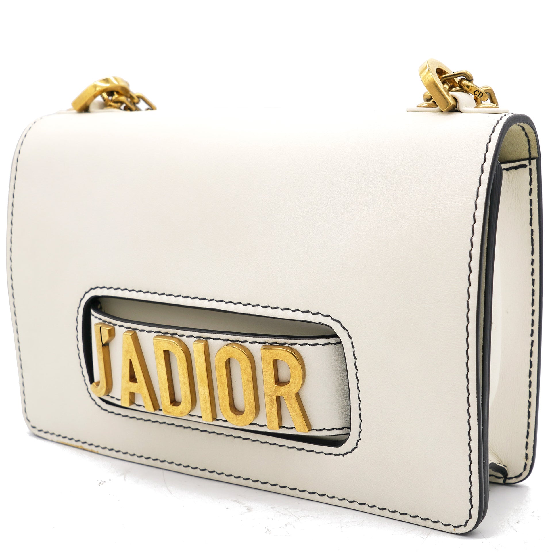 Christian Dior Small White Leather J'Adior Flap – STYLISHTOP