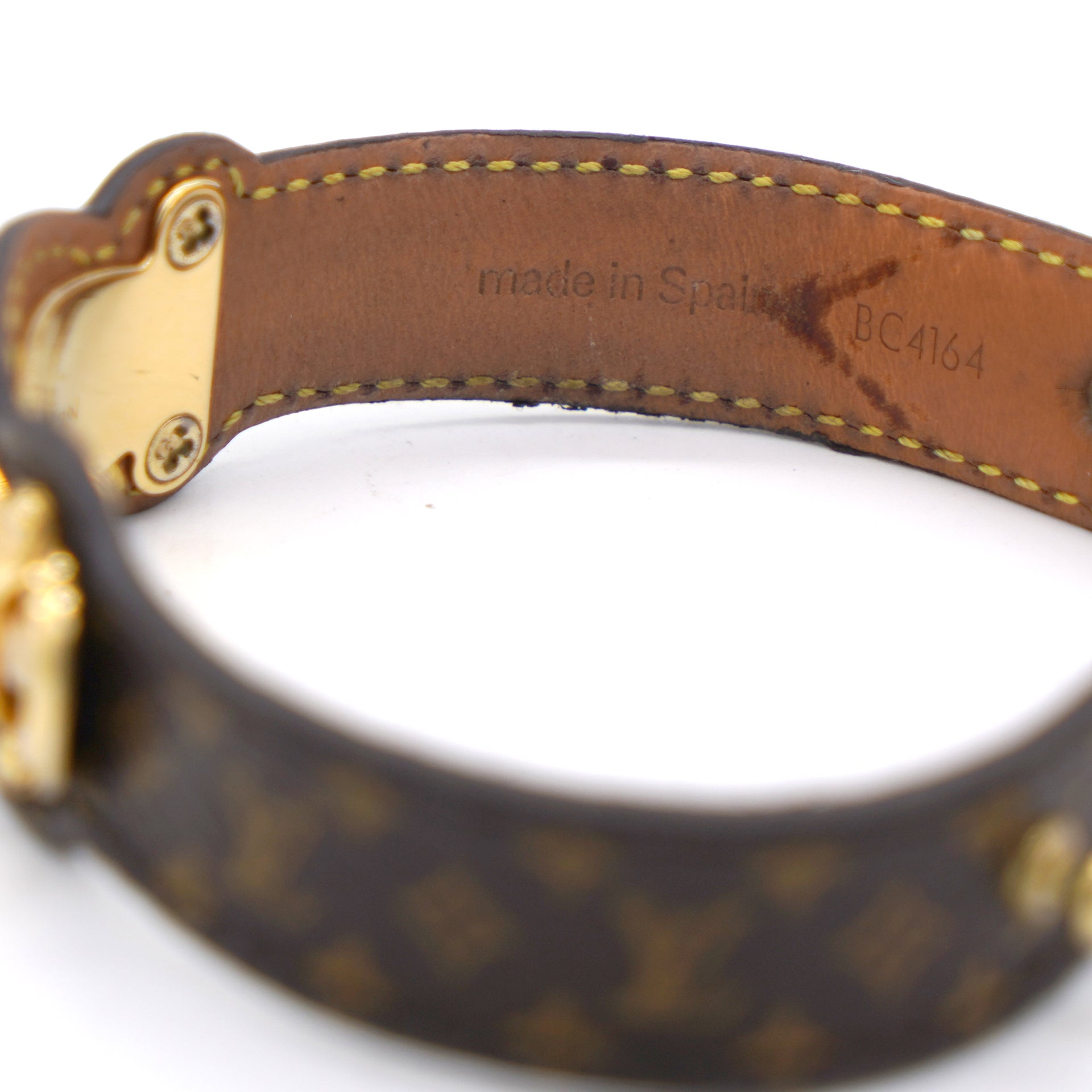 Louis Vuitton monogram spirit nano monogram bracelet Brown Cloth ref.85774  - Joli Closet