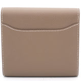 Epsom Leather Gold Constance Wallet Etoupe