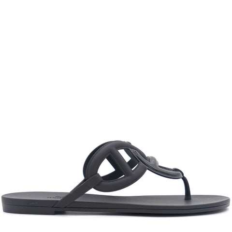 Egerie Rubber Black Sandals 37