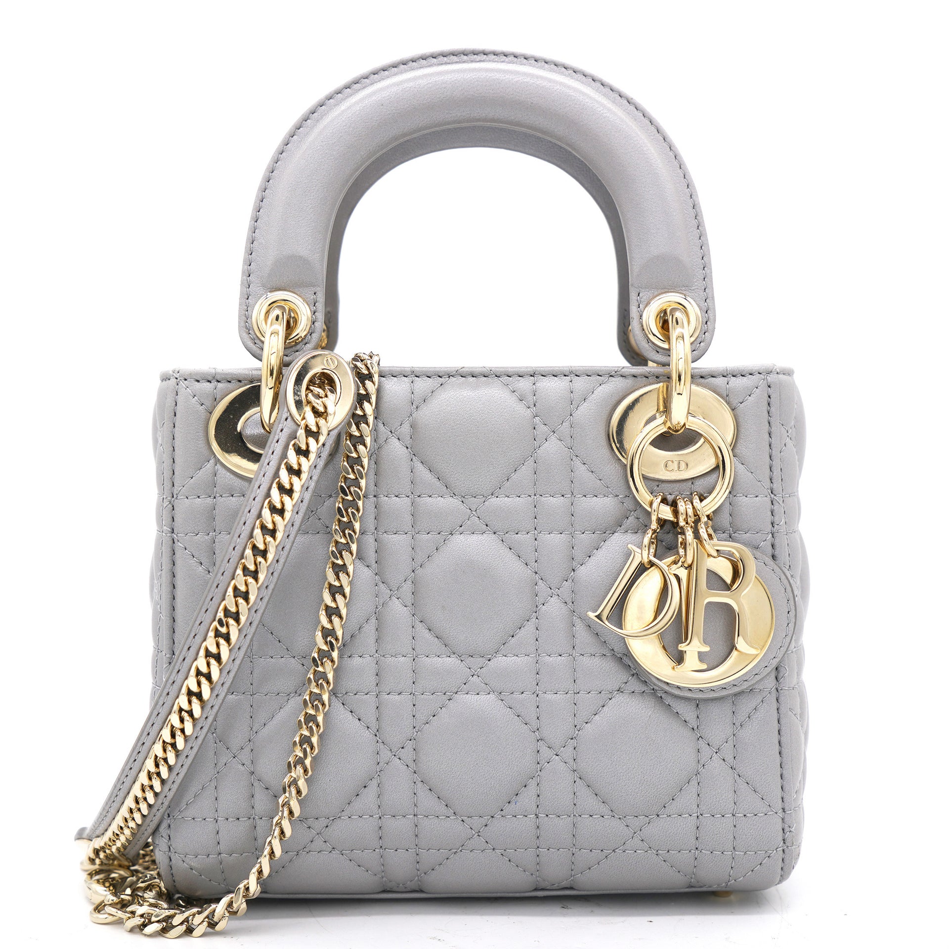 Christian Dior Lady Dior Bag Pearl Grey - Very Rare