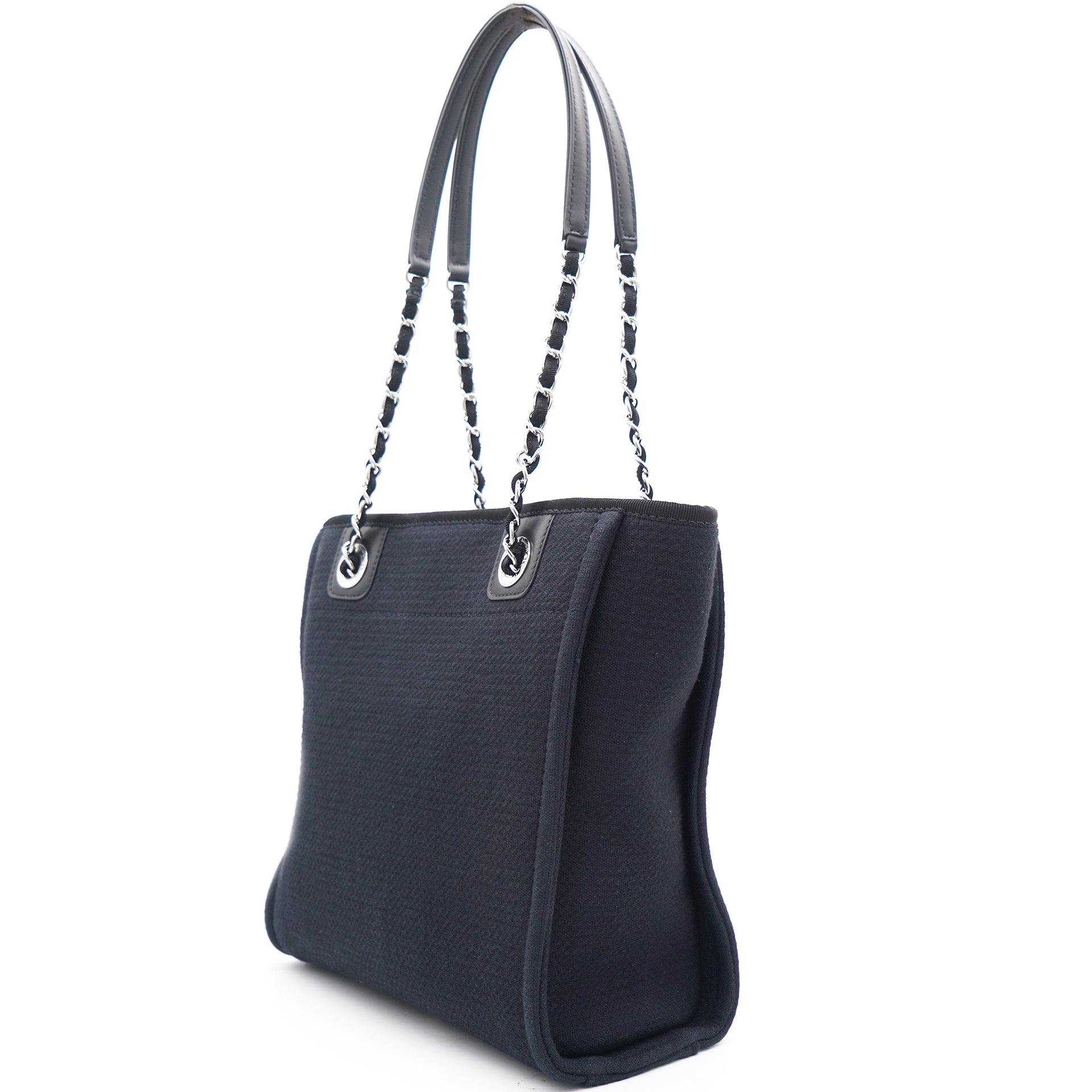 Chanel Studded Deauville Navy Medium Handbag – iPawniShop