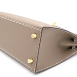 Etoupe Epsom Leather Gold Hardware Kelly 25 Bag