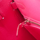 Pink Epsom Leather Palladium Hardware Kelly 25 Bag