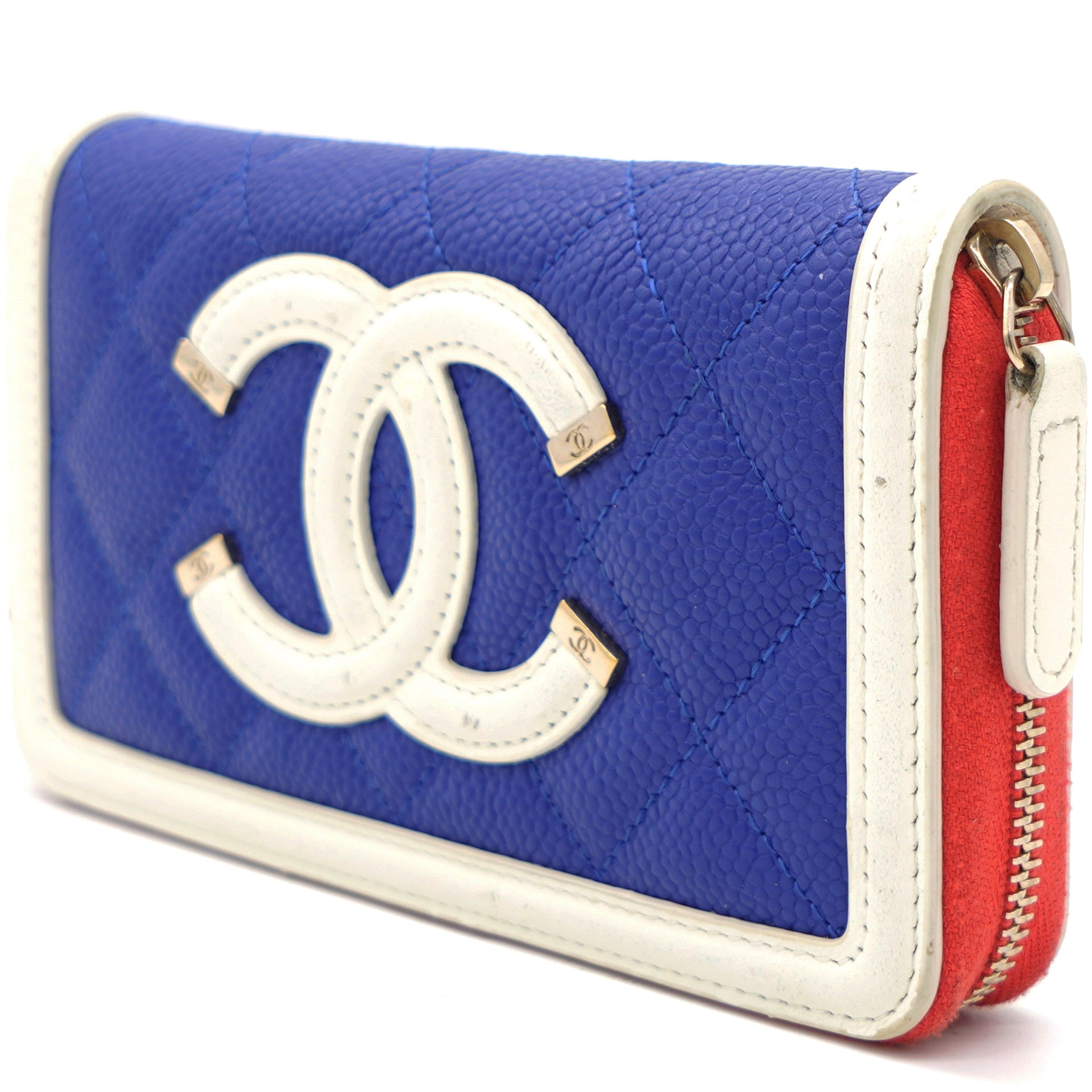 Chanel Caviar CC Filigree Zip Around Wallet – STYLISHTOP