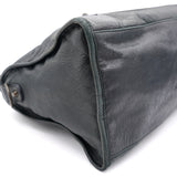 Black Lambskin Leather Gunmetal Part-Time City Bag