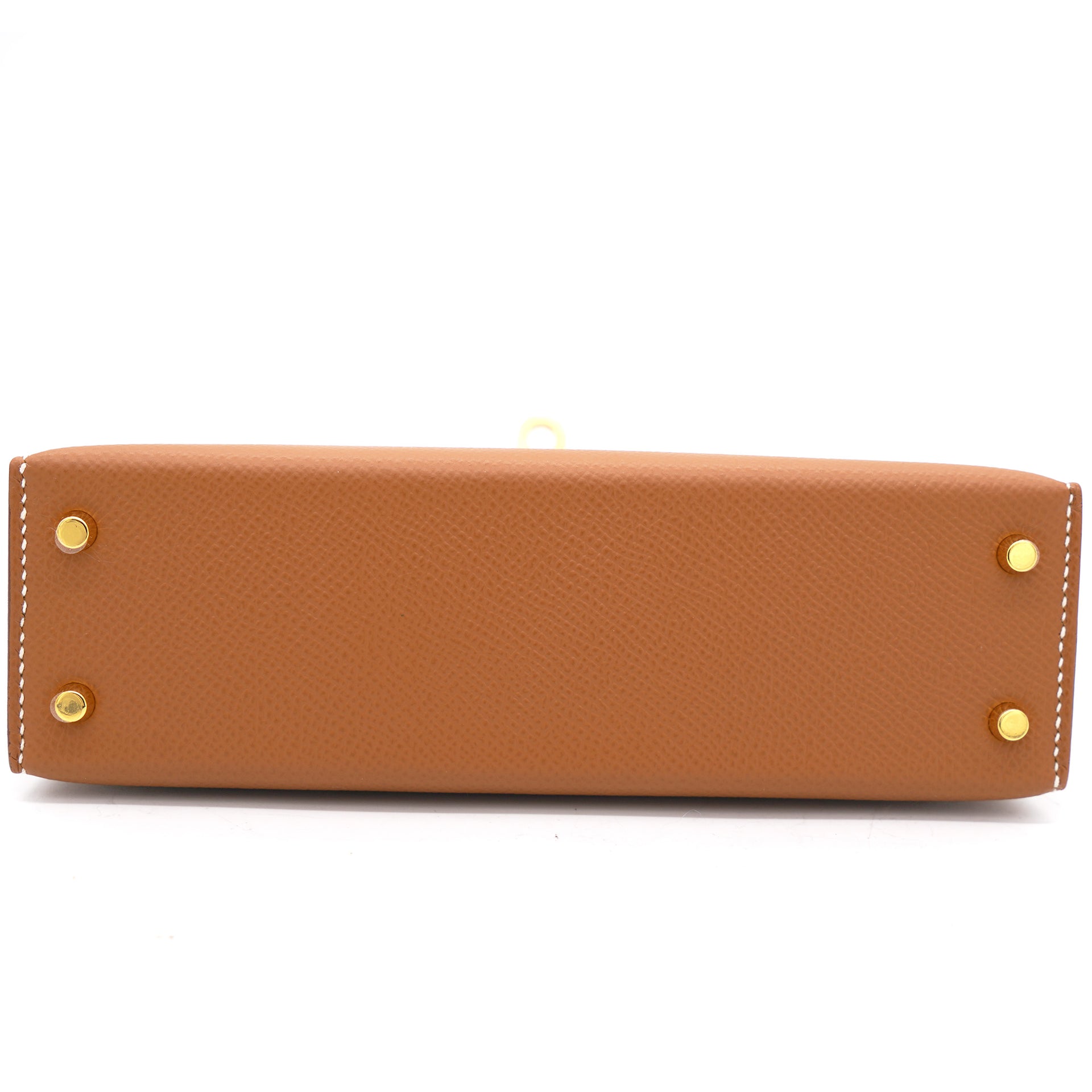 Gold Epsom Leather Gold Hardware Mini II Kelly Bag