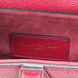 Red Leather Mini Saddle Bag