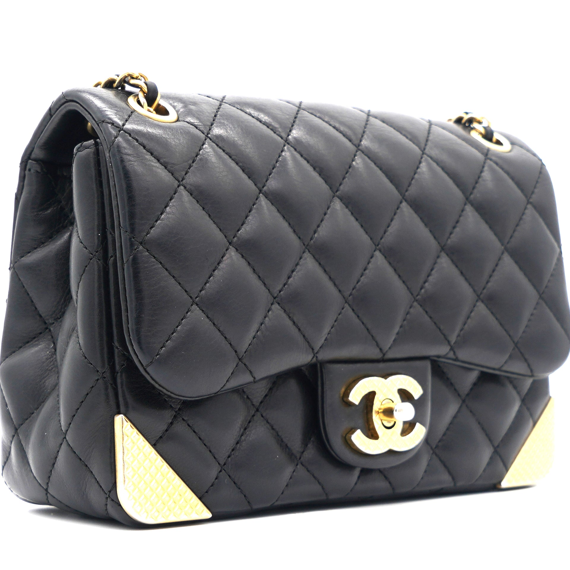Chanel Calfskin Quilted Mini Rectangular Flap Black – STYLISHTOP