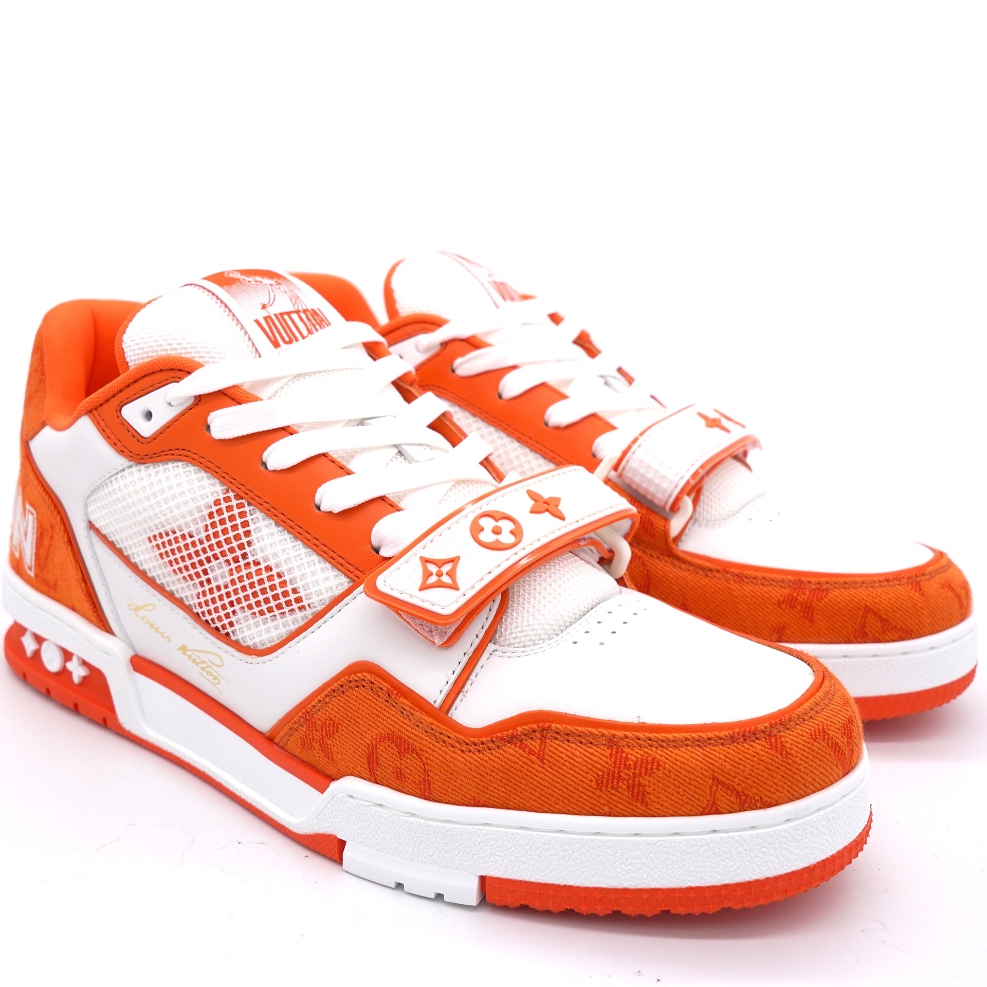 lv sneaker orange