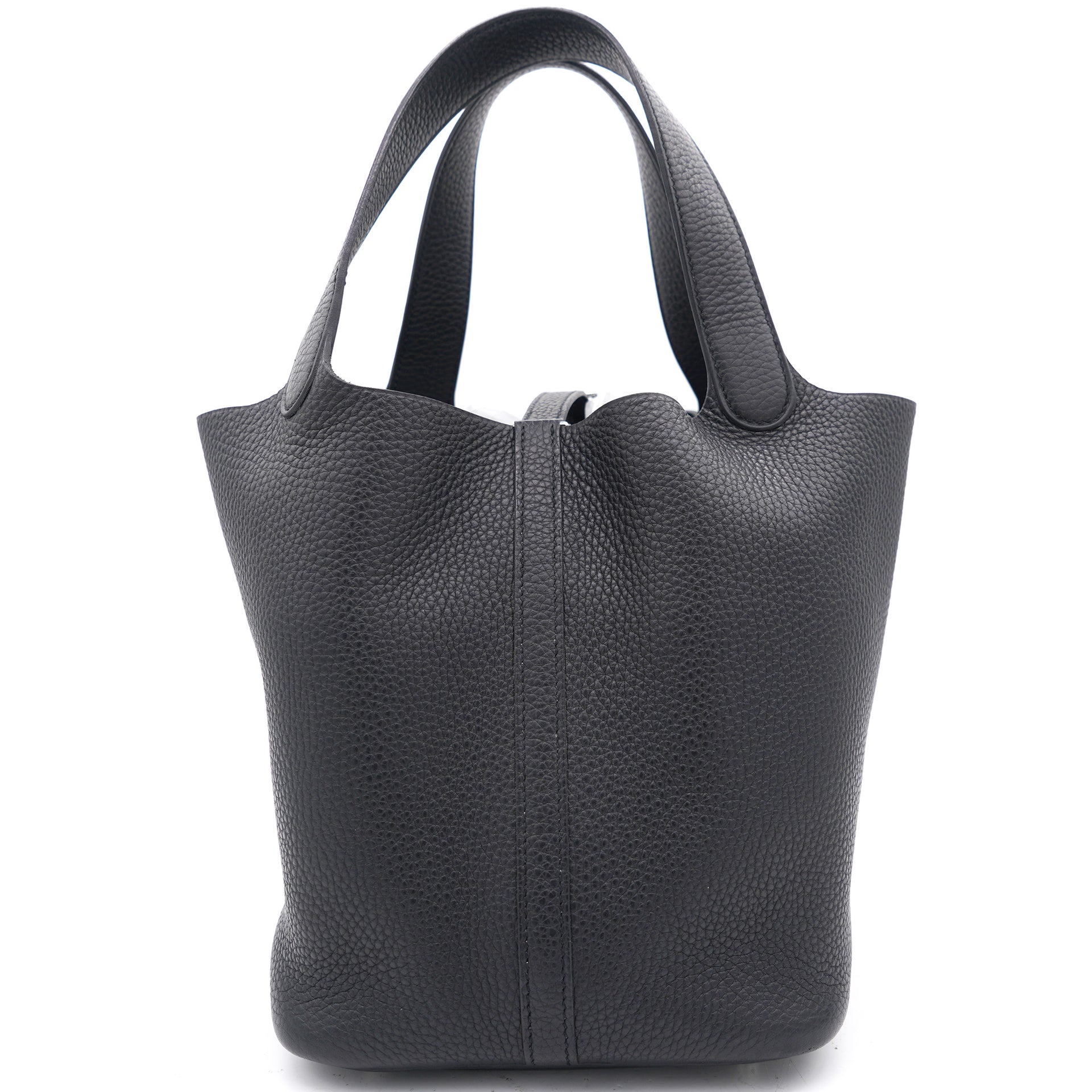 Black Taurillon Clemence Leather Picotin Lock 22 Bag
