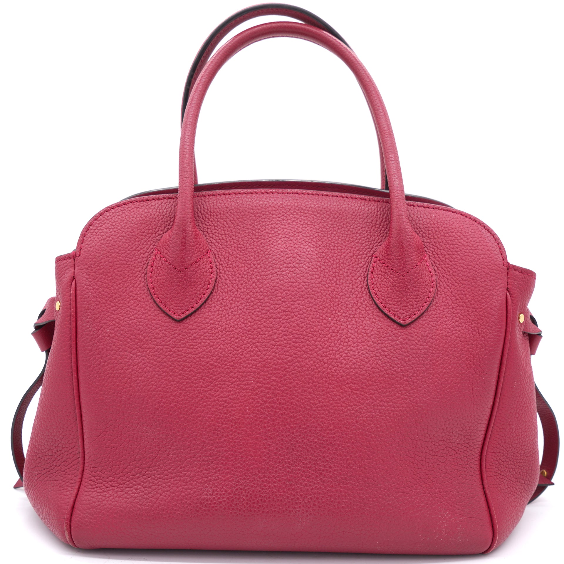 Leather Tote Empriente Red