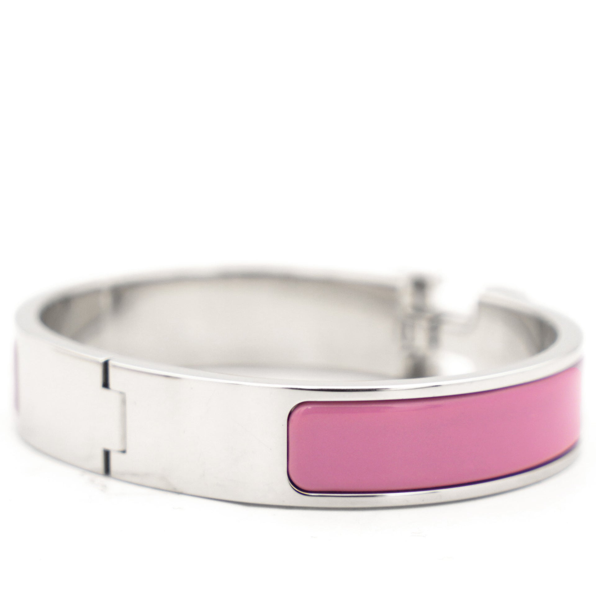 Hermes Clic H Bracelet Pink Palladium