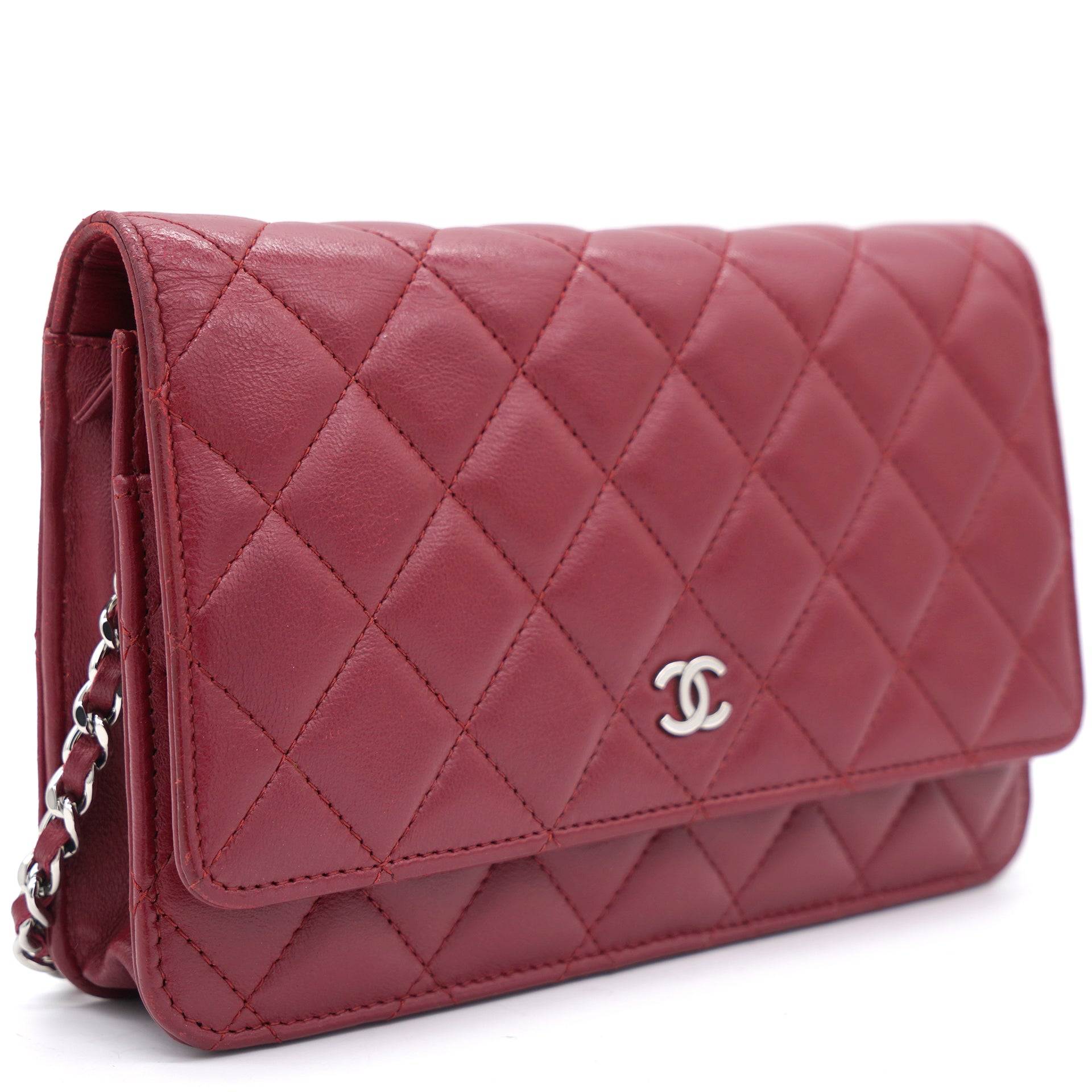 Chanel Boy Wallet on Chain Quilted Lambskin Pink 2106332