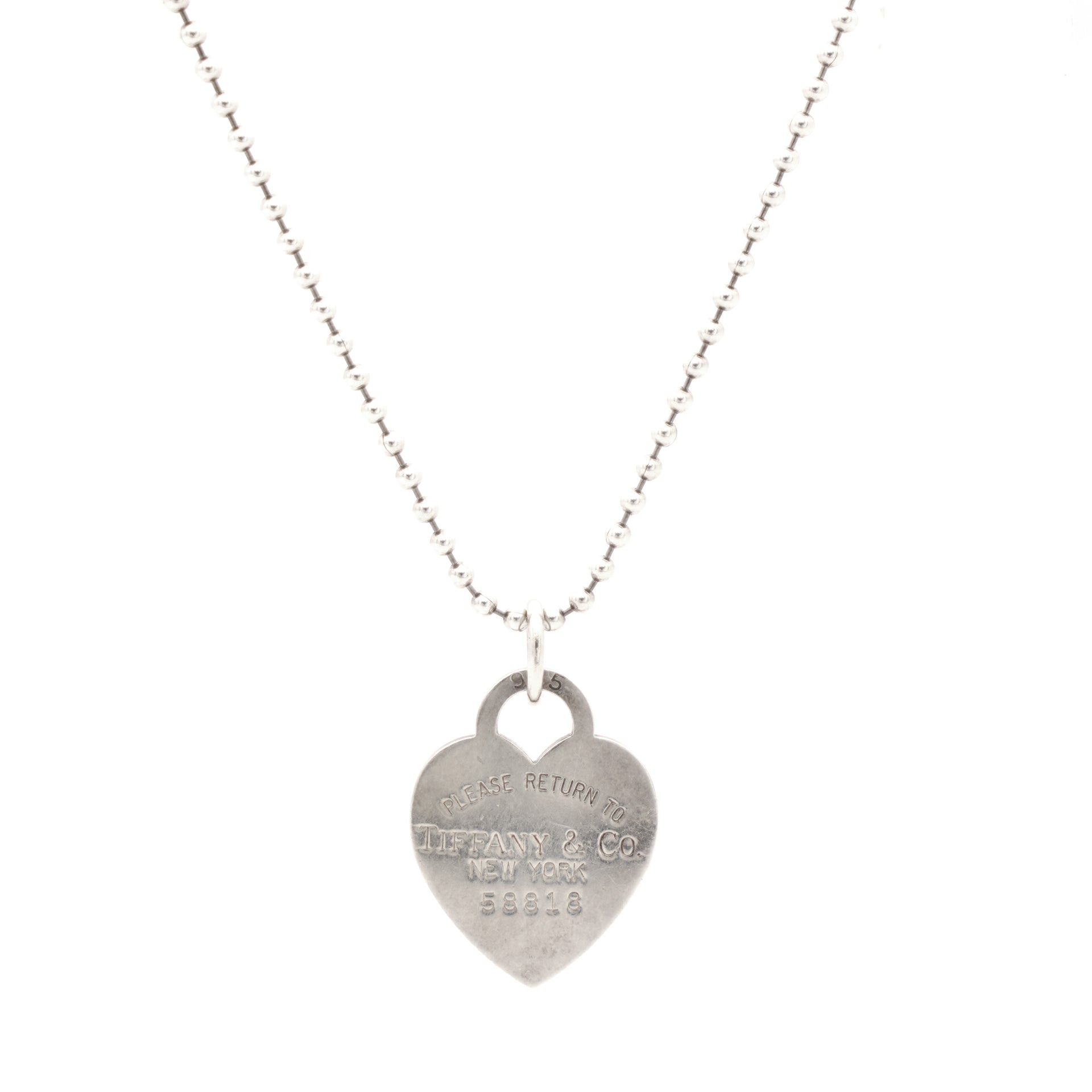 Tiffany & Co Sterling Silver Double Mini Heart Tag Necklace – THE CLOSET