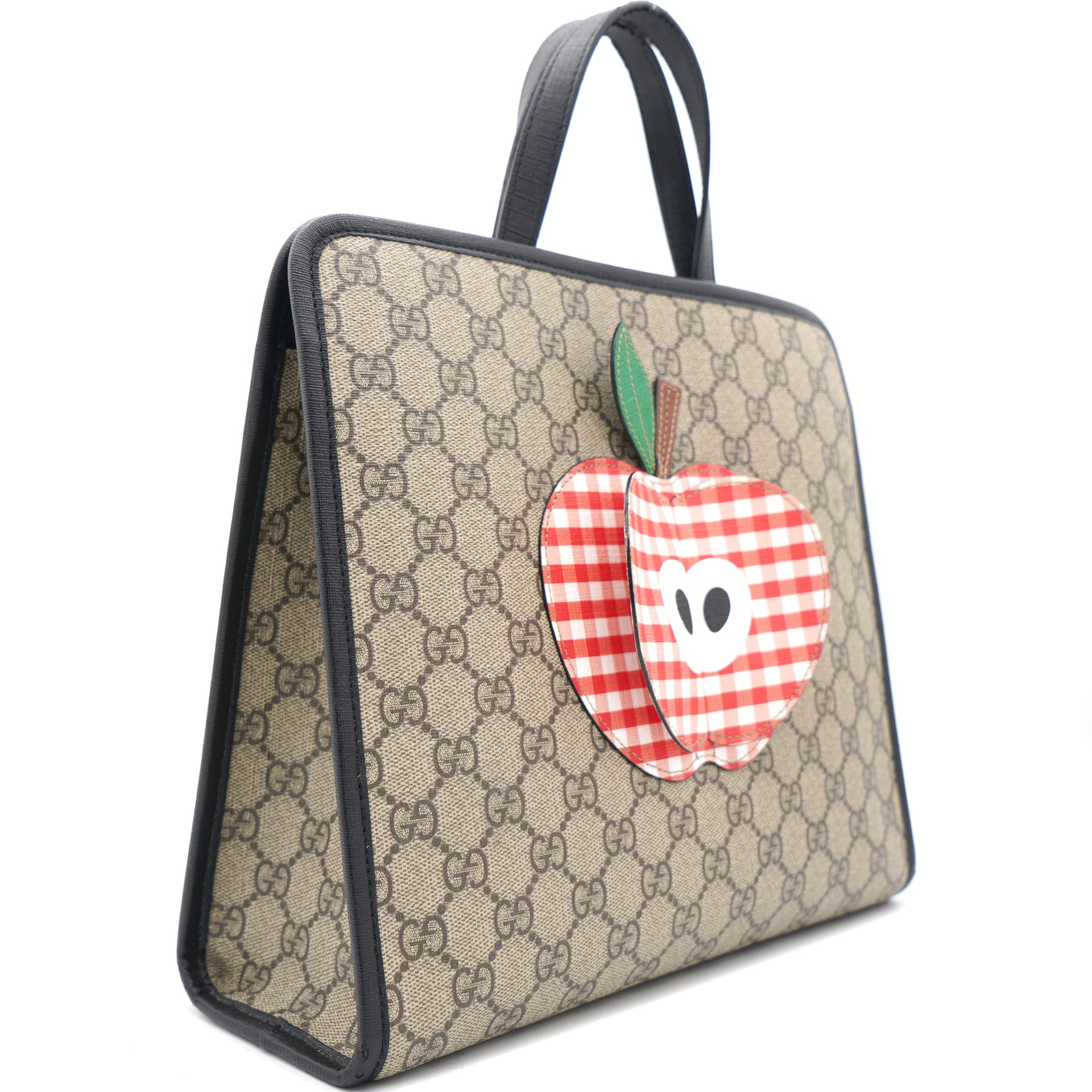 Children's tote bag with apple