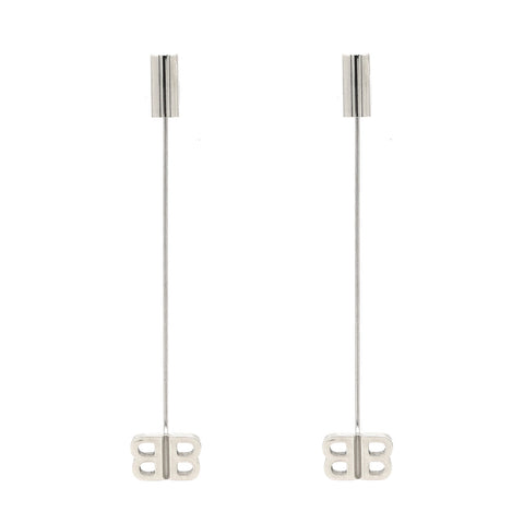 Silver BB Pin Earrings