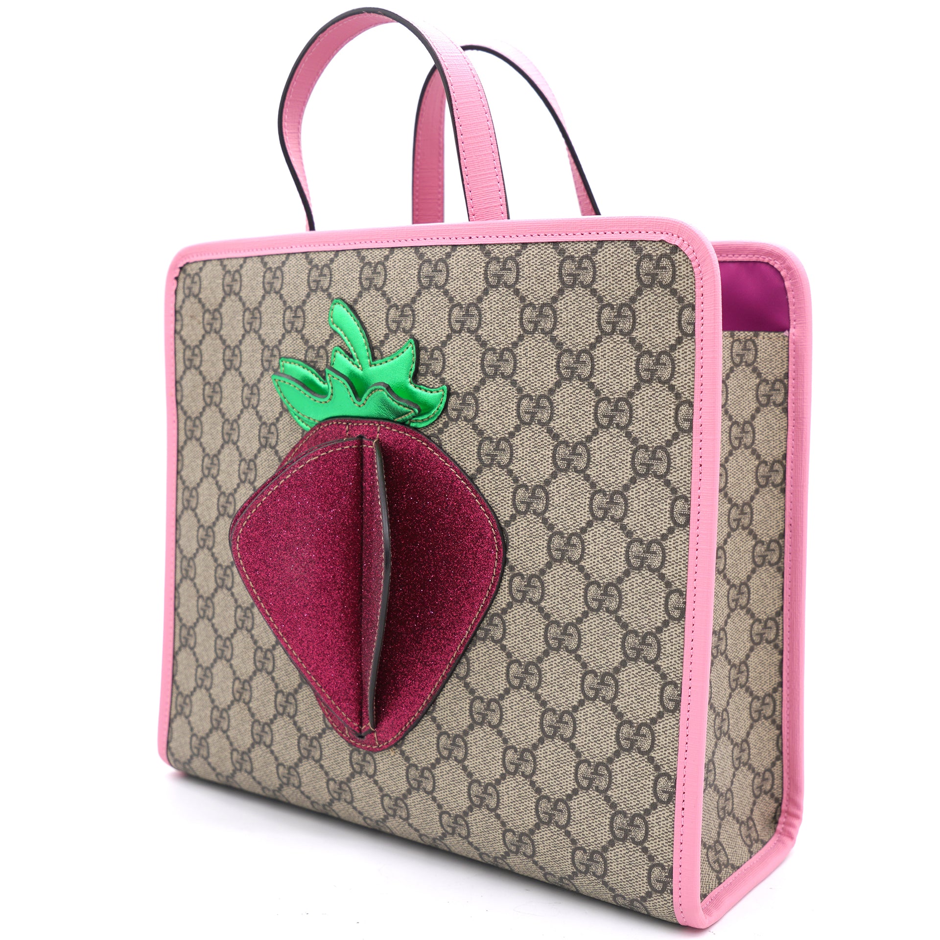 Kids Strawberry Tote Bag Pink Limited Edition
