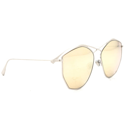 Mirrored Cat-Eye Gold Sunglasses