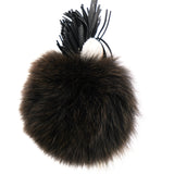 Black/Pink Pompom Fox-fur Super Karlito Bag Charm