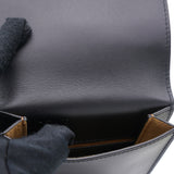 Black Leather Vertical Crossbody Bag