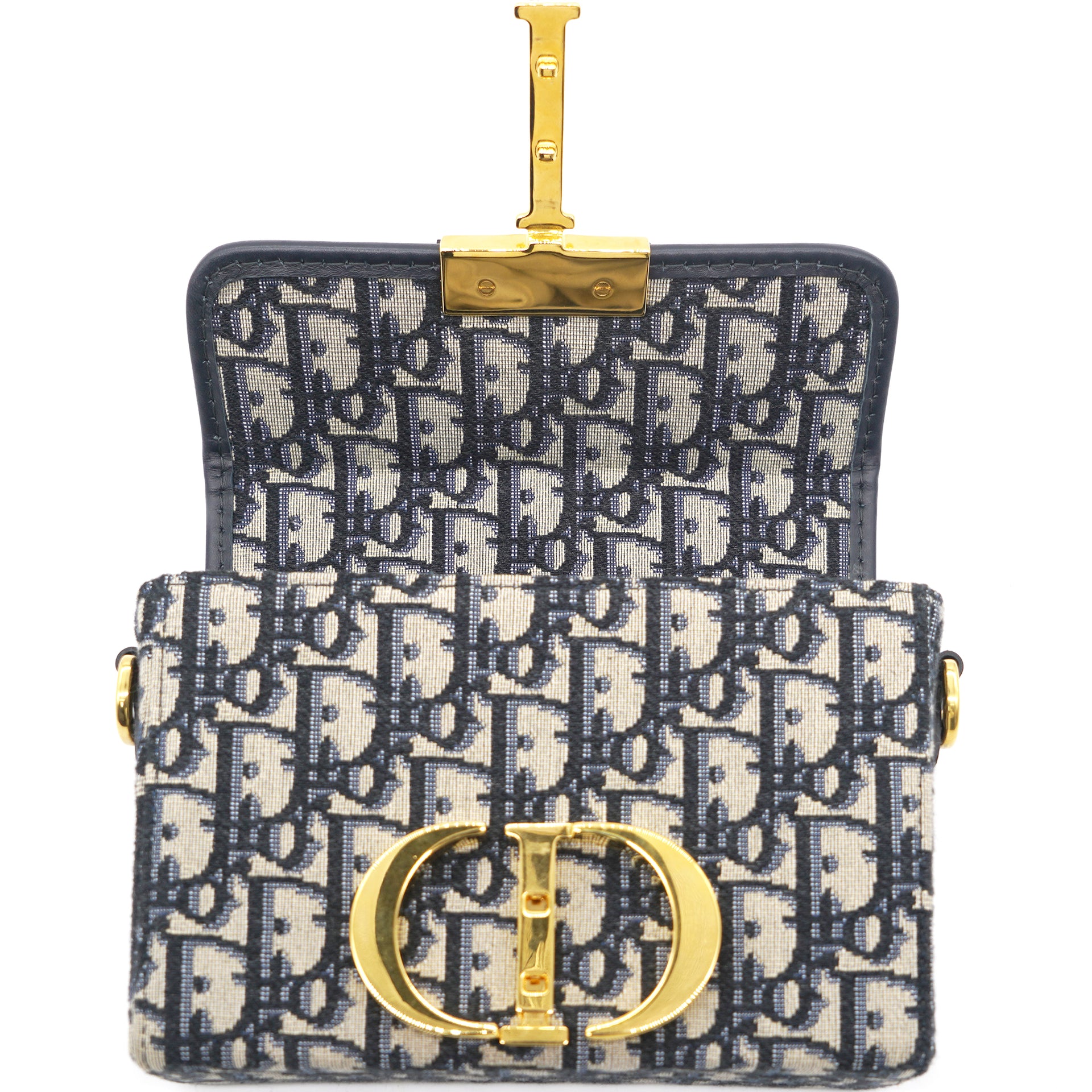 Christian Dior 30 Montaigne Clutch Oblique Canvas