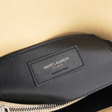 Beige Matelassé Leather Medium College Top Handle Bag