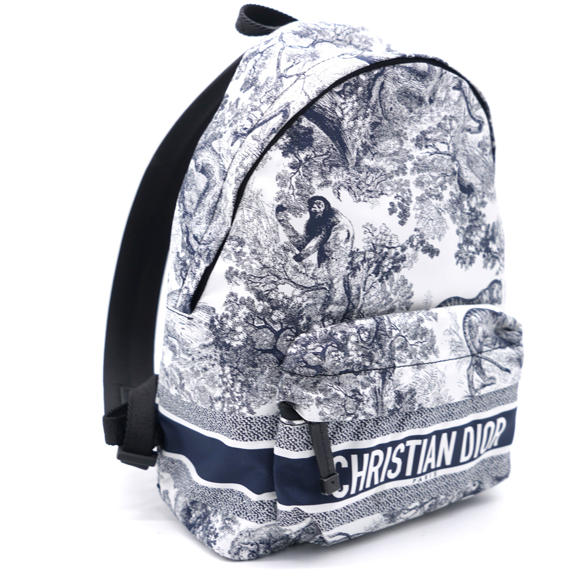 Christian Dior Small Diortravel Backpack Blue Toile De Jouy Reverse Technical Fabric – STYLISHTOP