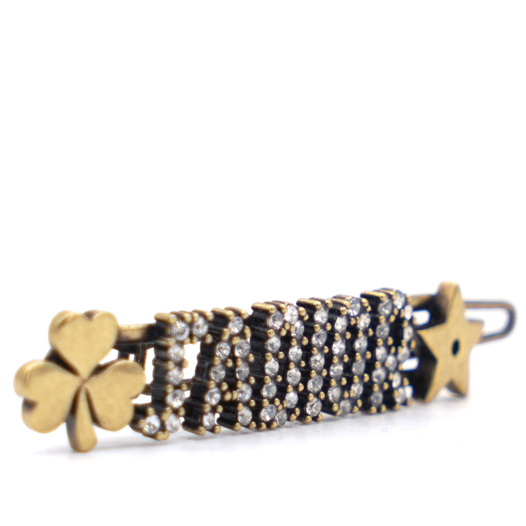 Christian Dior Hair Clip J'adior Clover Star Antique Gold – Coco