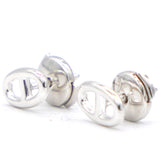 Silver Chaine D'Ancre Stud Earrings
