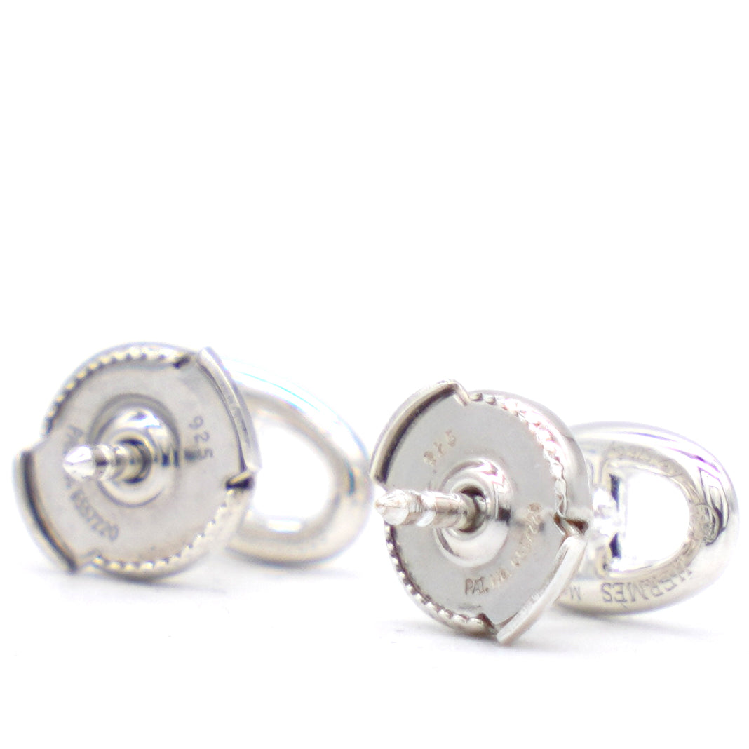 Silver Chaine D'Ancre Stud Earrings