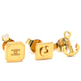 Separables Sailor Set of 3 studs in Brass with gold Finish