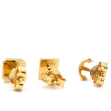 Separables Sailor Set of 3 studs in Brass with gold Finish