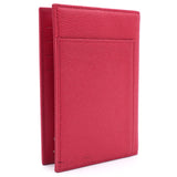 Red Caviar Leather CC Timeless Passport Holder Cover