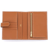 Epsom Leather Bearn Compact Wallet Gold