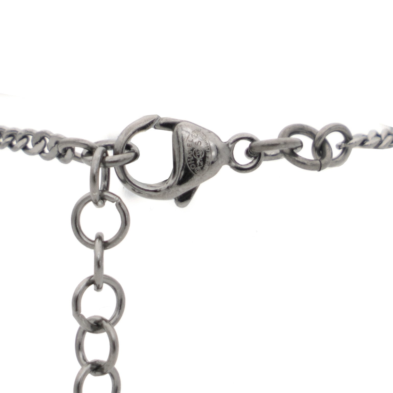 CC Crystals Logo Silver Bracelet