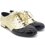 Leather Cap Toe Lace Up Oxfords Loafers 36