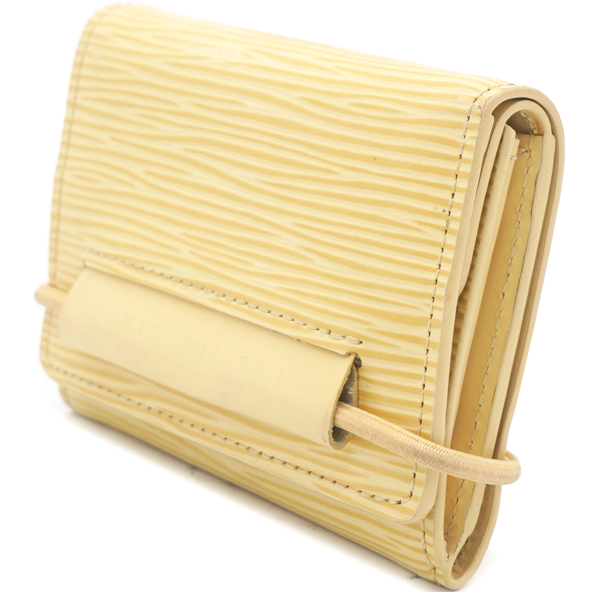 Louis Vuitton Yellow Epi Leather Elise Compact Wallet 26lvs1223