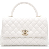 Caviar Quilted Medium Coco Handle Flap