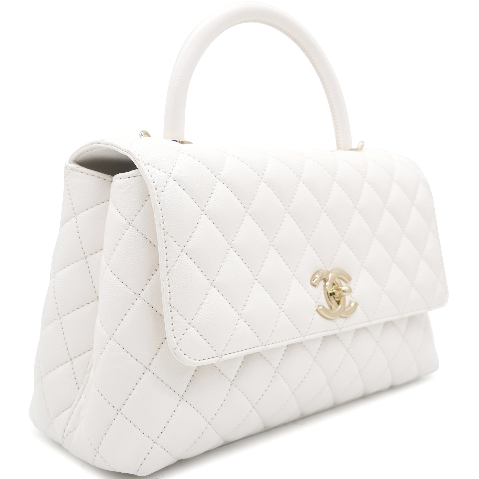 Caviar Quilted Medium Coco Handle Flap