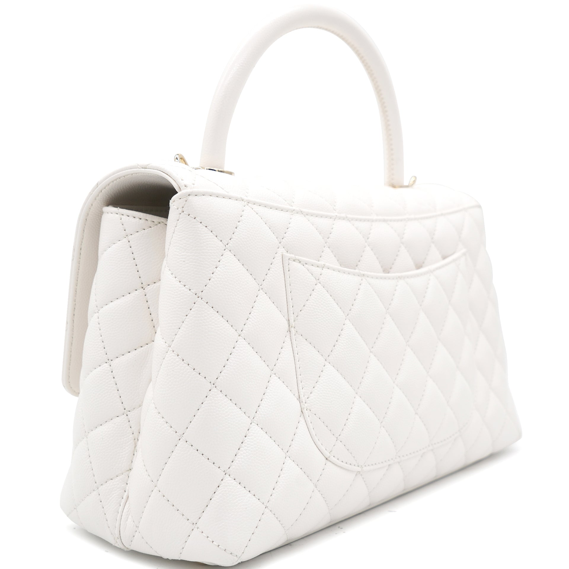 Caviar Quilted Medium Coco Handle Flap