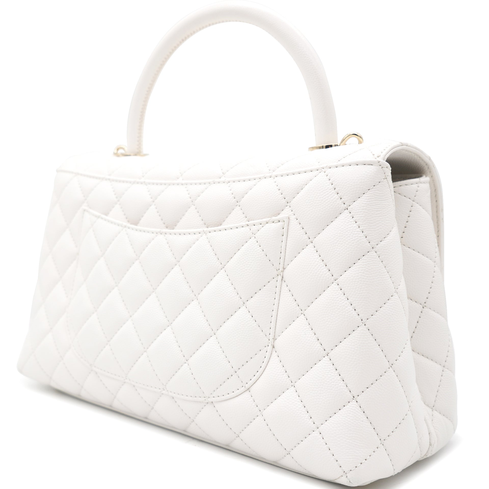 Caviar Quilted Medium Coco Handle Flap