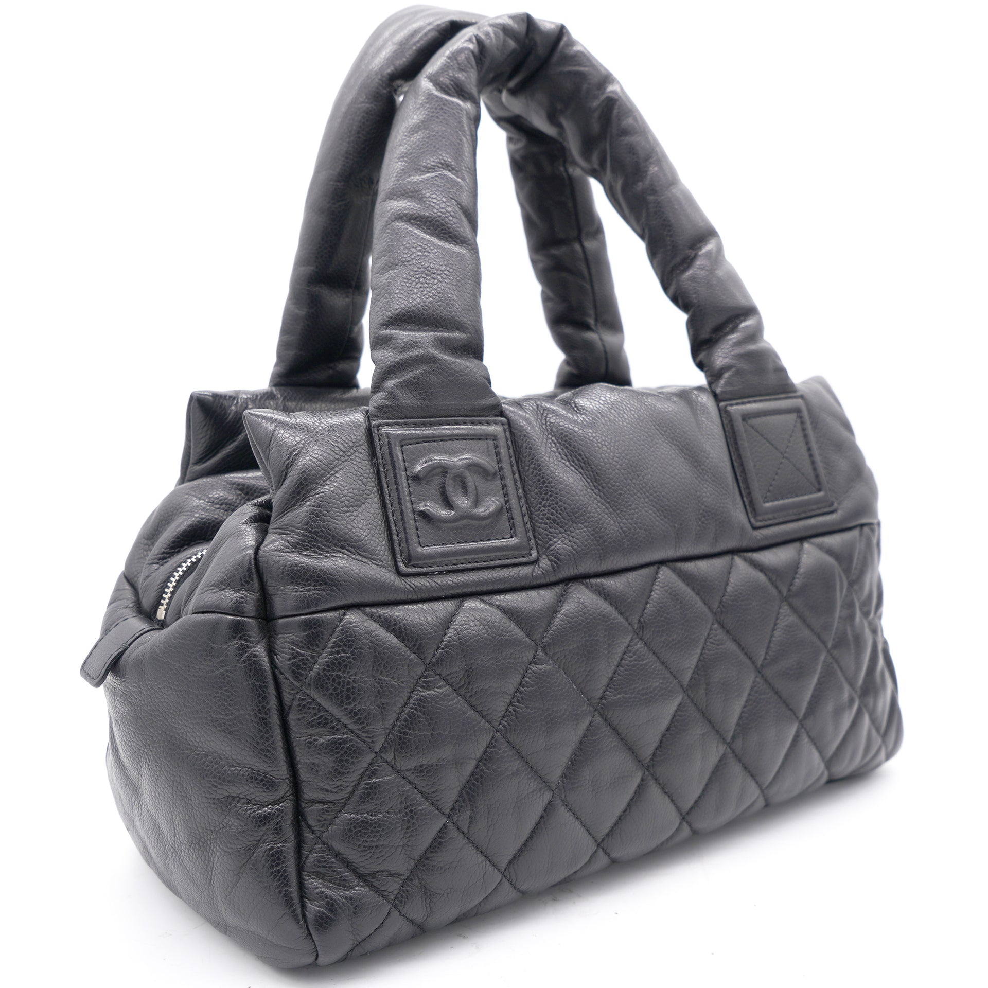 Chanel Leather Coco Cocoon Zipped Tote Black – STYLISHTOP